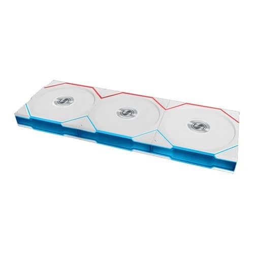 Lian Li UNI Fan TL Wireless ARGB 120mm Reverse Blade White Cabinet Fan, Triple Pack